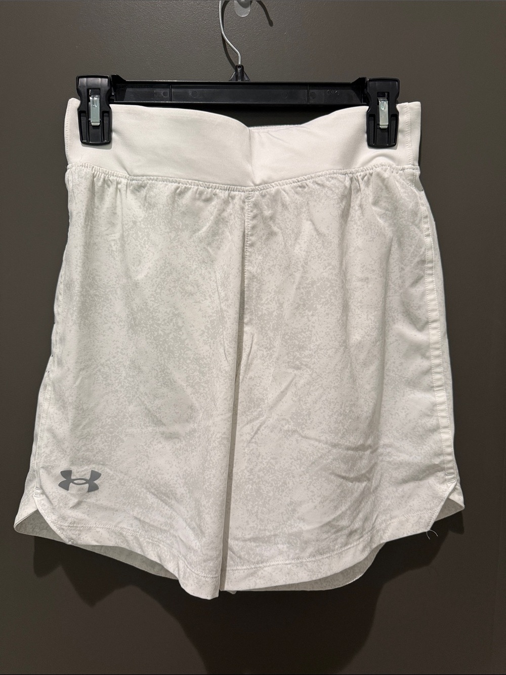 Under Armour White Men's Lined Running Athletic Shorts